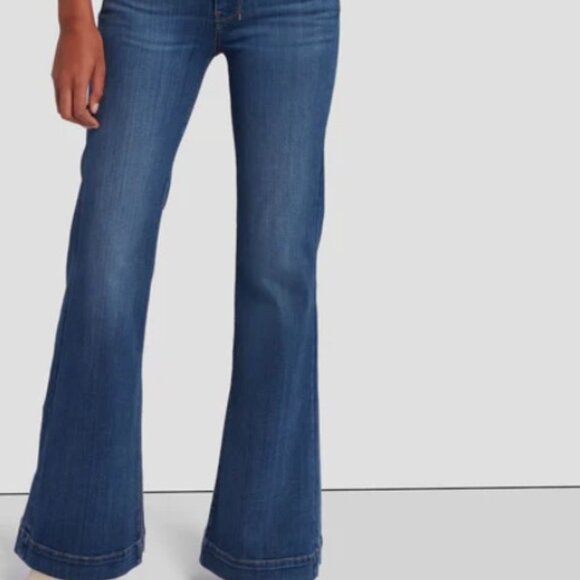 7 for All Mankind Tailorless Slim Illusion Luxe Dojo in Love Story Size 27 - Picture 2 of 11